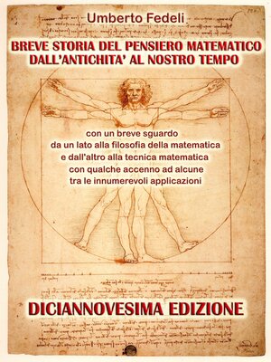 cover image of Breve storia del pensiero matematico dall'antichità al nostro tempo